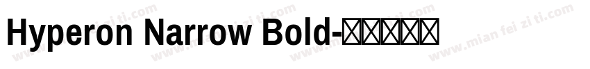 Hyperon Narrow Bold字体转换